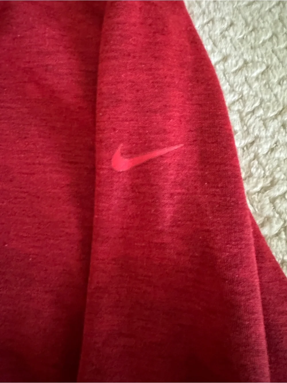 Nike Red Cowl Neck Pullover Sweatshirt Size Medium